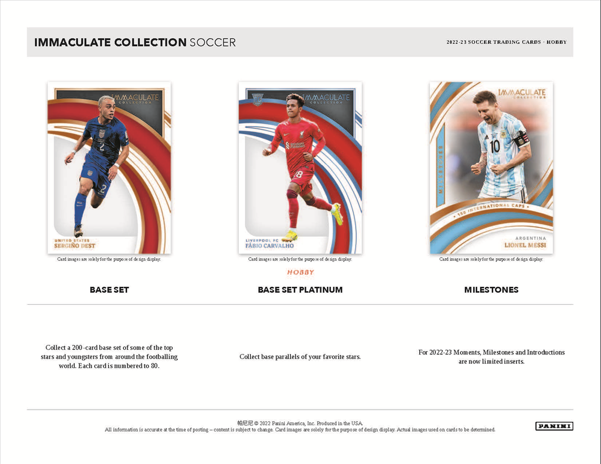 2022 Panini Immaculate Soccer Hobby 6 Box Case