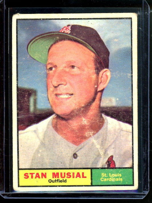 1961 Topps Stan Musial #290 Cardinals