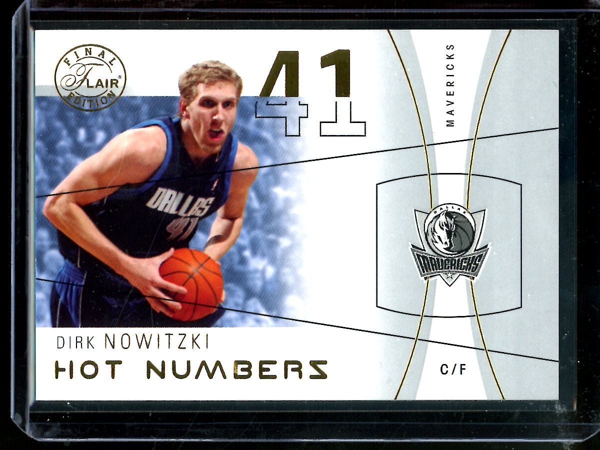 2004 Flair Final Edition Dirk Nowitzki Hot Numbers /41 Mavericks