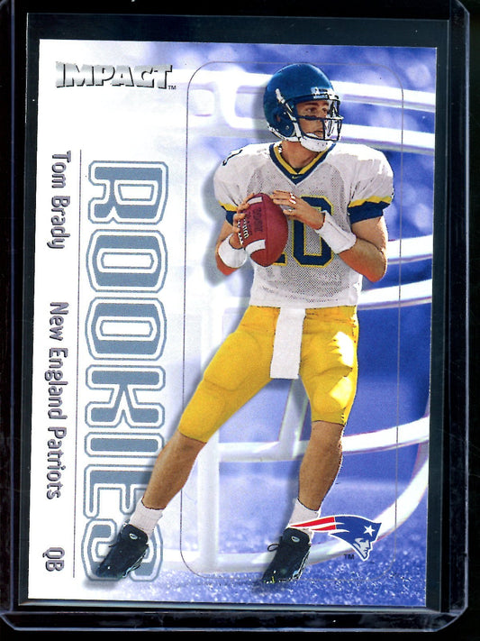 2000 Fleer Impact Tom Brady Rookie Card Patriots