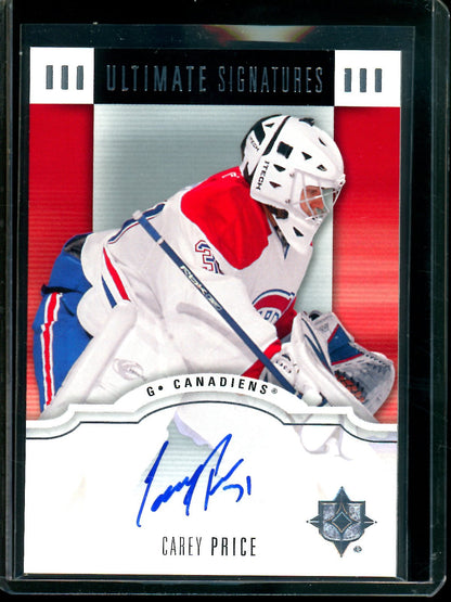 2008 Upper Deck Ultimate Collection Carey Price Rookie Autograph Canadiens