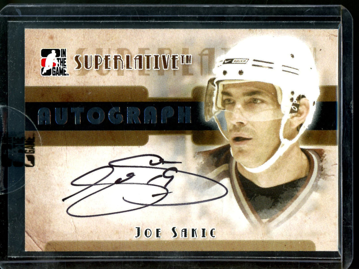 2007 In The Game Superlative Joe Sakic Autograph Sealed 1 of 50 Avalanche
