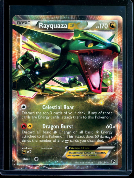 2012 Pokemon Dragons Exalted Rayquaza EX 85/124