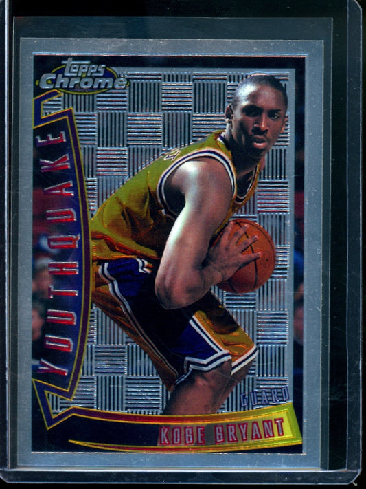 1996 Topps Chrome Kobe Bryant Youthquake Rookie Card #YQ15 Lakers