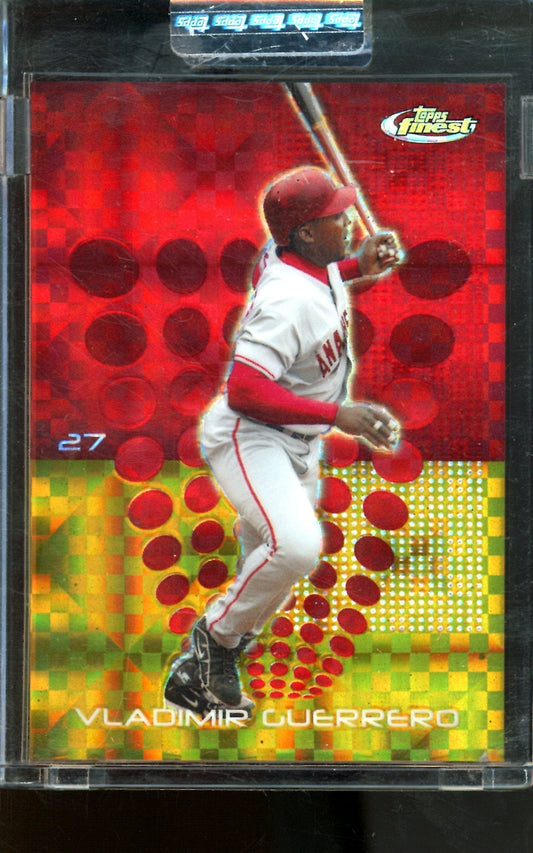 2004 Topps Finest Vladimir Guerrero Red/Gold X-Fractor /139 Uncirculated Angels