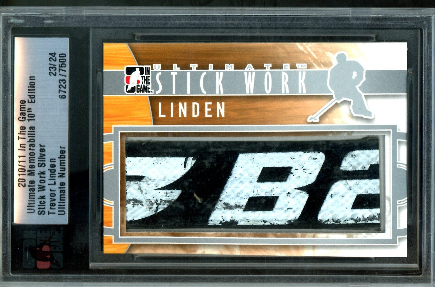 2010 In The Game Ultimate Trevor Linden Stick Work Relic /24 Canucks