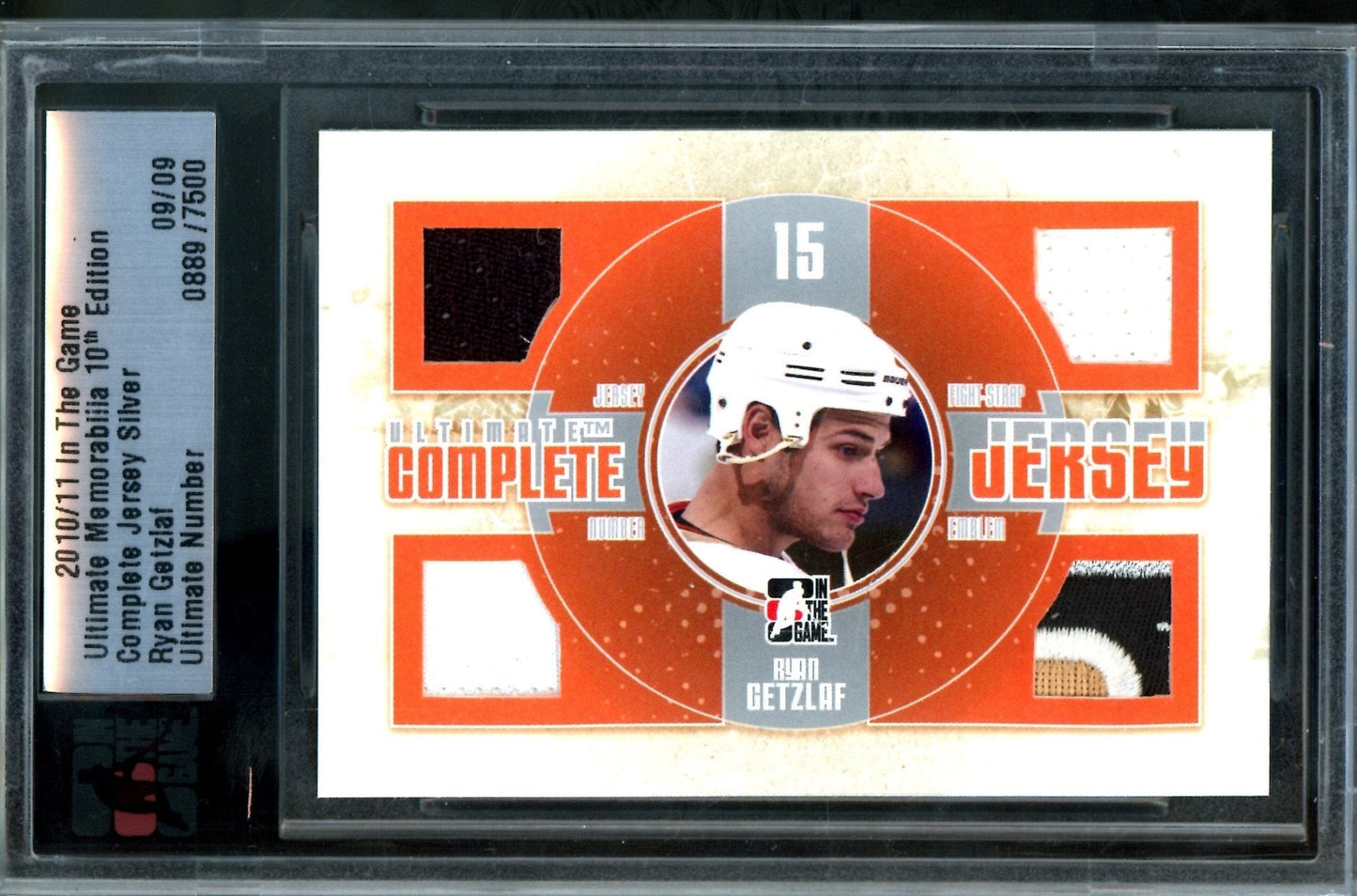 2010 In The Game Ultimate Ryan Getzlaf Complete Jersey /9 Ducks