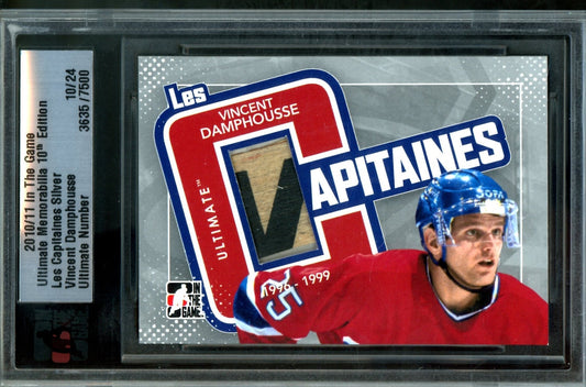 2010 In The Game Ultimate Vincent Damphousse Les Capitaines Silver Memorabilia /24 Canadiens