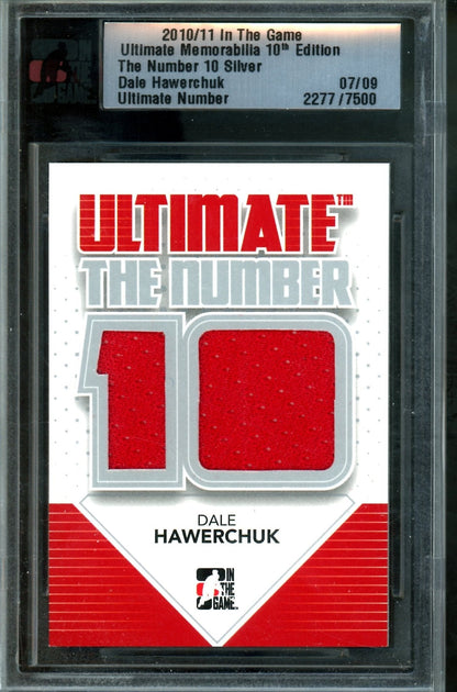 2010 In The Game Ultimate Dale Hawerchuk The Number 10 Memorabilia /9 Team Canada