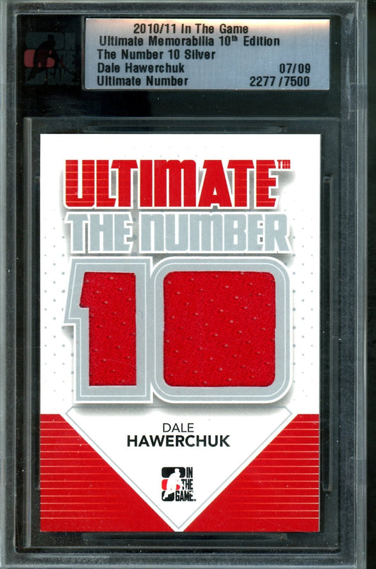 2010 In The Game Ultimate Dale Hawerchuk The Number 10 Memorabilia /9 Team Canada