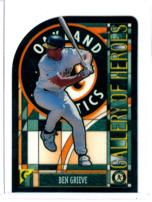1999 Topps Gallery Ben Grieve Gallery Of Heroes Athletics