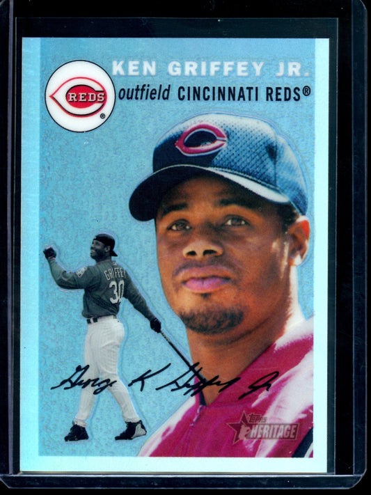 2003 Topps Heritage Ken Griffey Jr Refractor 001/554 Reds