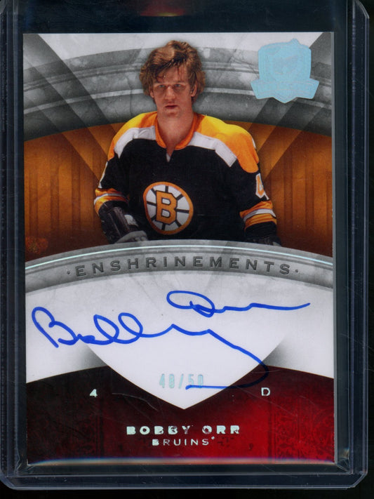 2009 Upper Deck The Cup Bobby Orr Enshrinements Autograph /50 Bruins