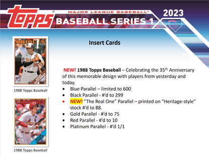 2023 Topps Series 1 Baseball Hobby 12 Box Case