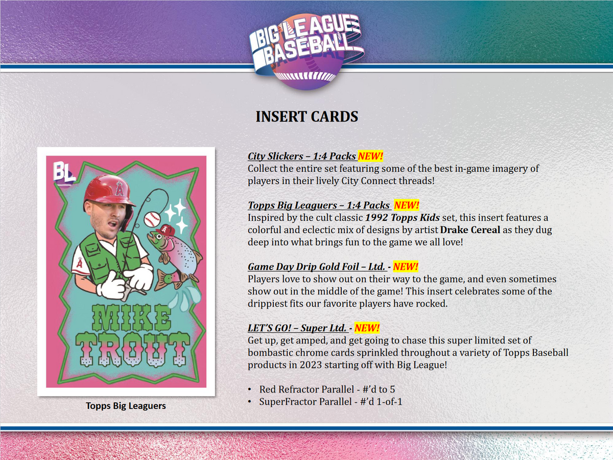2023 Topps Big League Baseball Hobby 20 Box Case