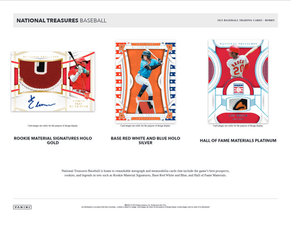 2023 Panini National Treasures Baseball Hobby 4 Box Case