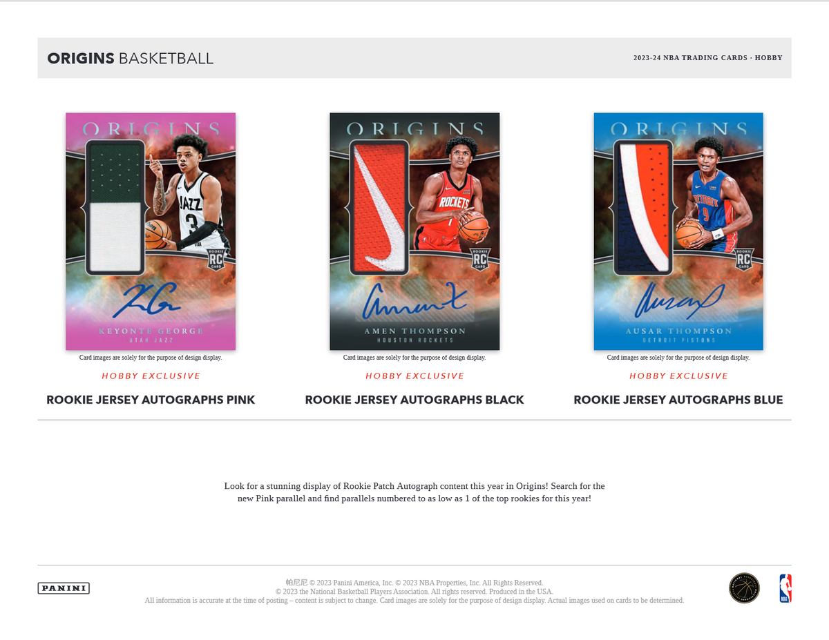 2023-24 Panini Origins Basketball Hobby 12 Box Case