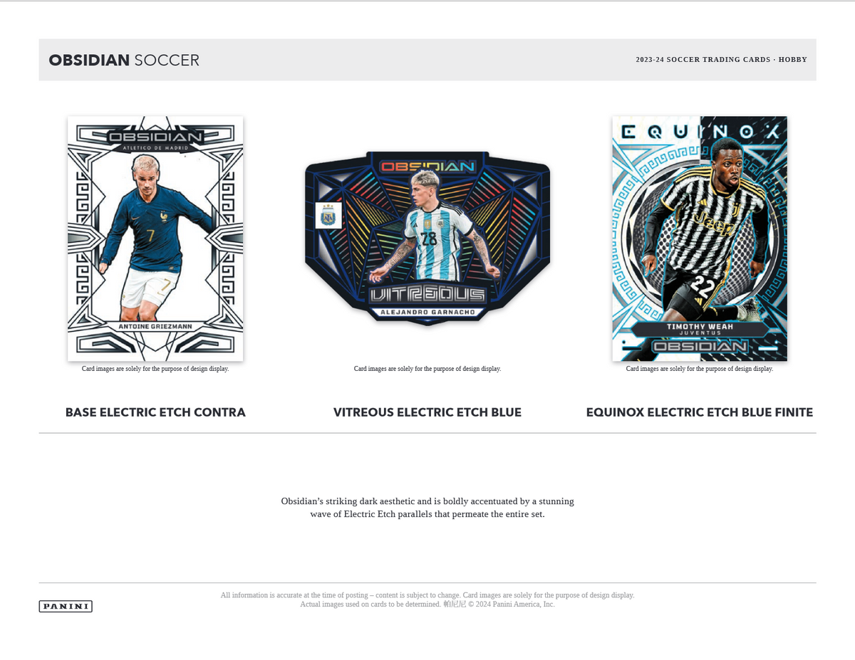 2023-24 Panini Obsidian Soccer Hobby 12 Box Case