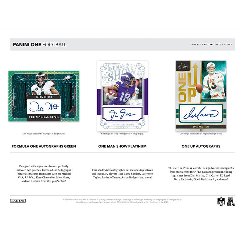 2022 Panini One Football Hobby 20 Box Case
