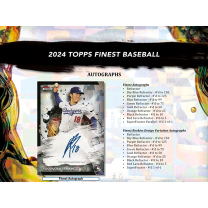 2024 Topps Finest Baseball Hobby Box