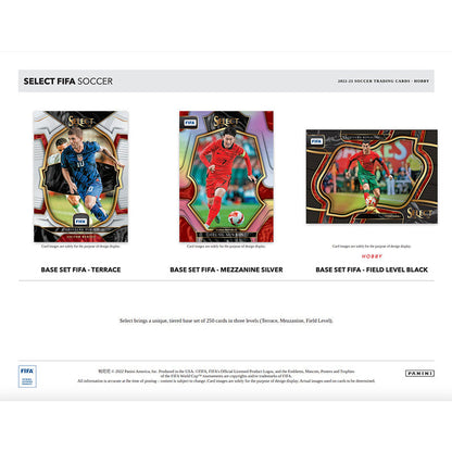 2022/23 Panini Select FIFA Soccer Hobby 12 Box Case